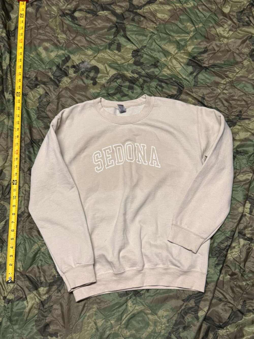Gildan Heavy Blend SEDONA Crewneck Sweatshirt Tan - Size S